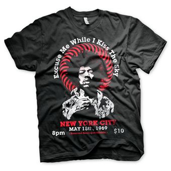 T-shirt Jimi Hendrix - Live In New York | Preto | S - 1