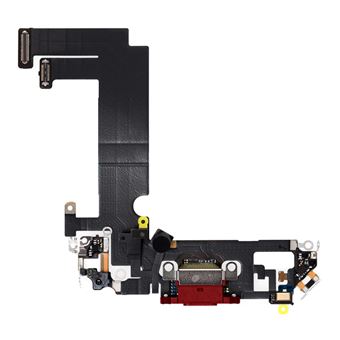 Conector De Carga Lightning E Microfone Clappio Para Iphone 12 Mini Substituição Vermelho - 1