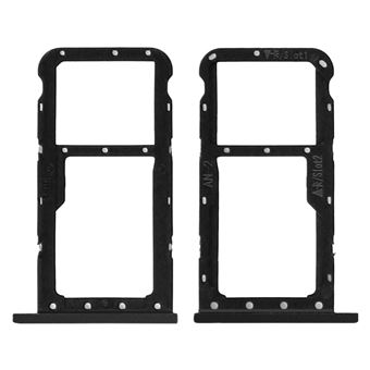 Gaveta SIM Avizar para Huawei P20 Lite Suporte Cartão nanoSIM + microSD - Preto - 1