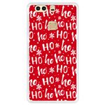 Capa Hapdey Para Huawei P9 Plus Design Pai Natal Padrão Hohoho Capa de Silicone Flexível Em TPU - Transparente