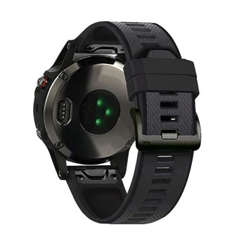 Pulseira Silicone Cinza de Carbono Preto de dois tons de 22 mm Magunivers para Garmin Fenix 6/Fenix 5/Forerunner 945/Forerunner 935/MARQ - 1