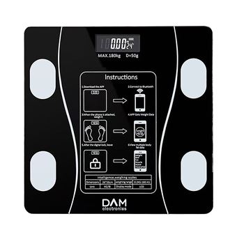 Balança Inteligente DAM | Bioimpedância | Preto - 1