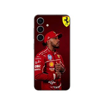 Capa Maniacase para Samsung Galaxy S25 | Lewis Hamilton - Papel de parede oficial da Ferrari - 1