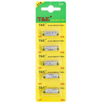 Pack 5 x Pilhas Alkaline 27A 12V | Dourado - 1