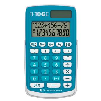 Texas Instruments TI-106 II PC Calculadora básica Turquesa, Branco - 1