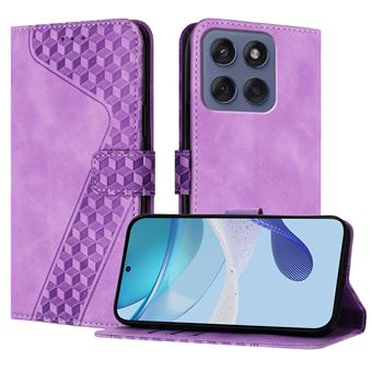 Capa FOXDOCK para Motorola Edge 60 Fusion 5G com Fecho Magnético | Resistente a Impactos e Quedas | Compartimentos para Cartões | Roxo - 1