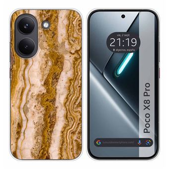 Capa de Silicone TUMUNDOSMARTPHONE para Xiaomi Poco X8 Pro 5G | Estampa de mármore 10 padrões disponíveis - 1