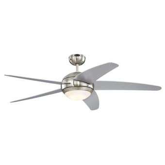 Ventoinha de Teto Westinghouse Bendan | 55 W | Cromado, Prateado - 1