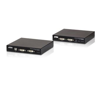 Extensor Kvm ATEN Extensão KVM USB DVI Dual View HDBaseT™ 2.0 (1920 x 1200 a 100 m) | Preto - 1