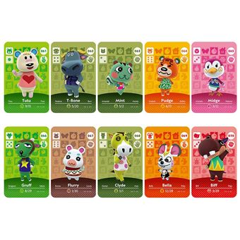 Pack 10 Cartões NFC zhishang para Animal Crossing | Compatível com Nintendo Switch Amiibo / Switch Lite / Wii U | Mkp7 - 1