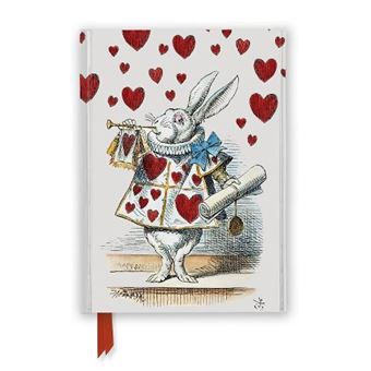 Alice In Wonderland White Rabbit Foiled Journal By Flame Tree Publishing - 1