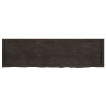 Maison Exclusive - Bancada p/ WC 120x30x4 cm madeira tratada maciça cinza- escuro