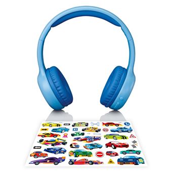 Auscultadores Bluetooth Lenco HPB-110 Kids Kopfhörer BT blau 85DB Limite akku stickers | Azul - 1