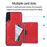 Capa Magunivers | PU + TPU com suporte e vários titulares de cartão Vermelho para Samsung Galaxy A50/A50s/A30s_3