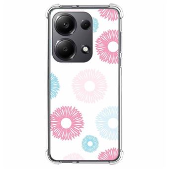 Capa Tumundosmartphone de silicone anti-choque para Xiaomi Poco M6 Pro 4G design Flores 06 Desenhos - 1