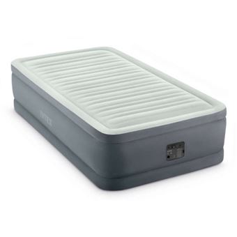 Colchão de Ar Intex Premaire I Twin | Cinzento claro - 1
