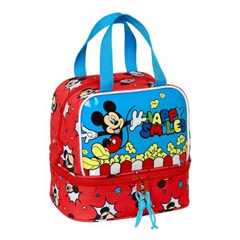 Lancheira Térmica Safta Mickey Mouse Happy Smiles 2022 | 20X10X15cm | 812214040 - 1