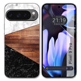 Capa de Silicone TUMUNDOSMARTPHONE para Google Pixel 9 Pro 5G | desenhos Marble 11 - 1