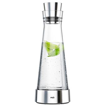 EMSA 370958 jarra, cântaro e garrafa 1 l Inox, Transparente - 1