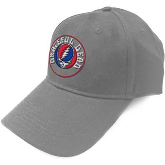Baseball Cap Rock Off Grateful Dead | Steal Your Face Logo - Cinzento - 1