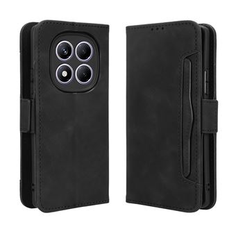 Capa FOXDOCK Protetora para Xiaomi Redmi Note 14 Pro 4G | Suporte e Flip de couro PU | À Prova de Choque | Preto - 1