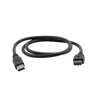 Cabo Usb Kramer Electronics USB-A (M) to USB-A (F) 3.0, 0.9m | Preto - 1