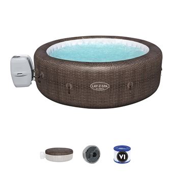 Spa Insuflável Bestway Lay-Z-Spa St.Moritz | 5-7 Pessoas | Redondo | 216x71 cm - Castanho - 1