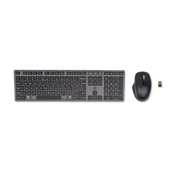 Teclado Wireless + Rato HP Conjunto de Teclado e Rato multidispositivo recarregáveis sem fios 720 | Idioma: Inglês | Preto - 1