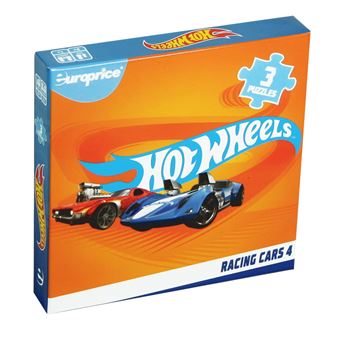 Conjunto 3 Puzzles Veículos às Peças 4 - HotWheels - 1