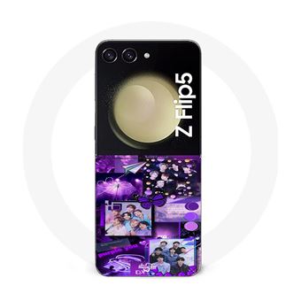 Capa Maniacase para Samsung Galaxy Z Flip5 Bts Concept Roxo - 1