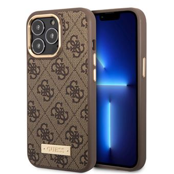 Capa traseira Guess Hard para iPhone 14 pro max | Compatível com Magsafe | Castanho - 1