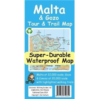 Malta And Gozo Tour And Trail Super-Durable Map - 1