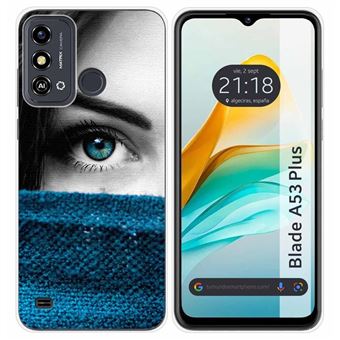Capa Tumundosmartphone de silicone para ZTE Blade A53 Plus design de olho de desenho animado - 1