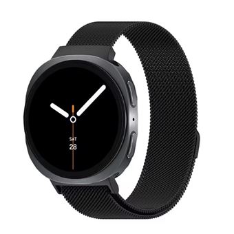Bracelete Milanese com Fecho Magnético GIFT4ME para Samsung Galaxy Watch8 LTE - 44mm | Preto - 1
