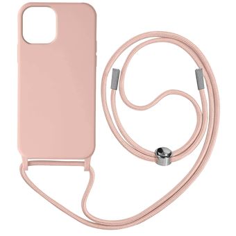 Capa Cordão Avizar Para Iphone 12 Pro Max | Bracelete Semi-Rígido | 80Cm - Rosa - 1