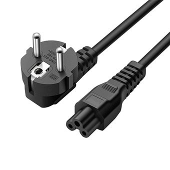 Cabo de Alimentação IEC C5 (3 Pinos) com Plug EU Goeik | 2 m - 1