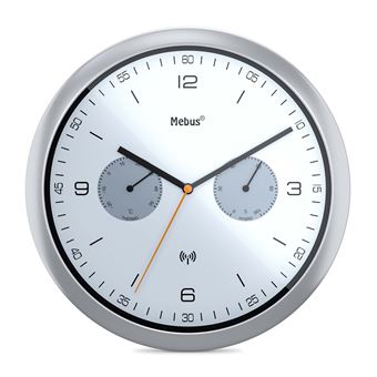 Relógio de Parede Mebus 52827 | Preto, Prateado, Branco - 1