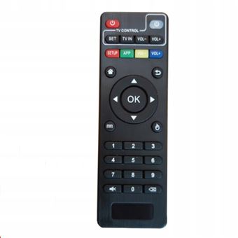 Comando Remoto Dishiqing para Android TV Box H96 pro+/M8N/M8C/M8S/V88/X96/ | Preto - 1