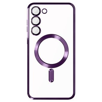 Capa MagSafe Nanlin para Samsung Galaxy S23 | Proteção Câmara | Transparente / Violeta - 1