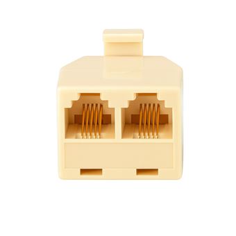 Splitter Telefónico RJ11 SANDA SD-7271 | Bege - 1
