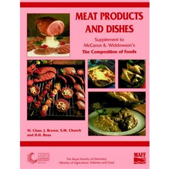 Meat Products and Dishes - Supplement to the Composition of Foods - Paperback - 1996 - 1