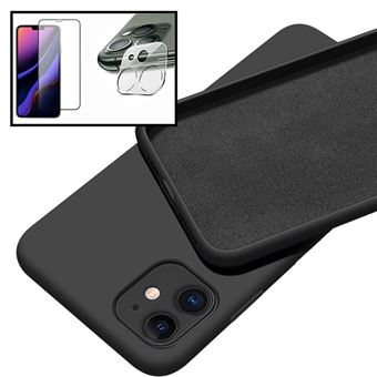 Kit Phonecare Película de Vidro Temperado 5D Full Cover + Película de Câmara Traseira + Capa Silicone Líquido para iPhone 13 Mini - 1