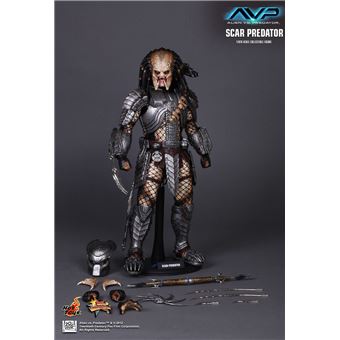 Figura Hot Toys MMS190 - Alien VS. Predator - Scar Predator - 1