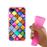 Capa Hapdey para iPhone 7 Plus - 8 Plus Design Mosaico Gráfico em Silicone Flexível e TPU Cor-de-Rosa_3