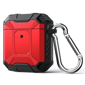 Capa e TPU à prova de choque, com chaveiro, vermelho Magunivers para AirPods 1/2 - 1