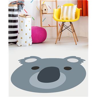 Tapete infantil de vinil VINILIKO Koala| 138x160 cm | PVC liso impresso | Antiderrapante | Lavável | À prova de fogo - 1