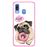 Capa Hapdey para Samsung Galaxy A40 2019 Design Pug Have a Sweet Day em Silicone Flexível e TPU Cor-de-Rosa_0