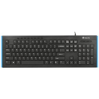 Teclado com Fios NGS Firefly | Preto - 1
