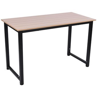 Mesa de Computador HOMCOM | Pés Ajustáveis | 120x60x76 cm | 100 kg - 1