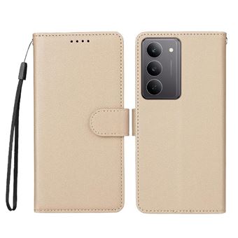 Capa Carteira FLOODKING para Realme C71 4G| Couro PU | Bege - 1